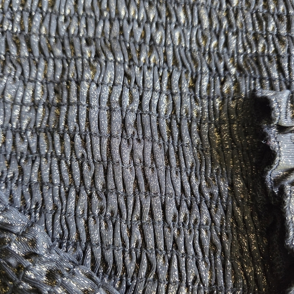 Elegant Black Off-Shoulder Smocked Sweater - Picture 9 of 9